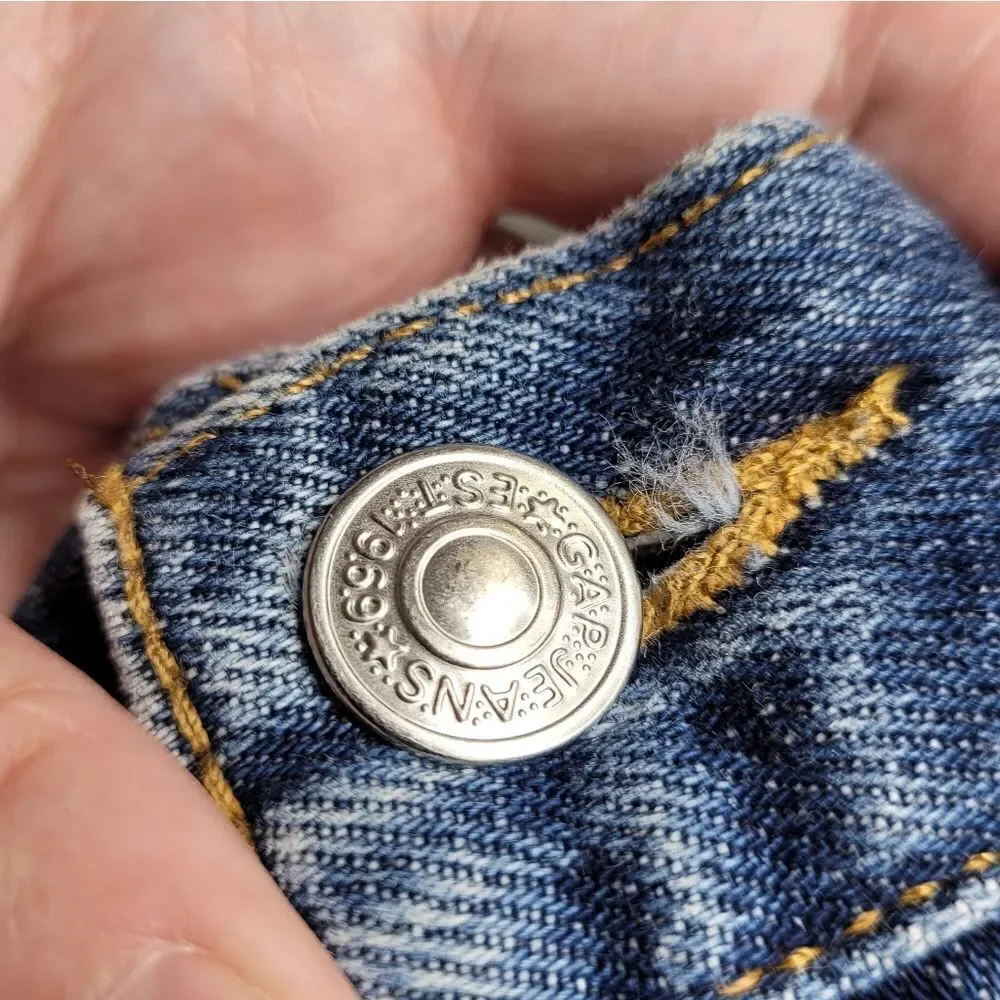 VINTAGE 90s/Y2K GAP‎ easy fit medium wash baggy denim jeans 36x30
